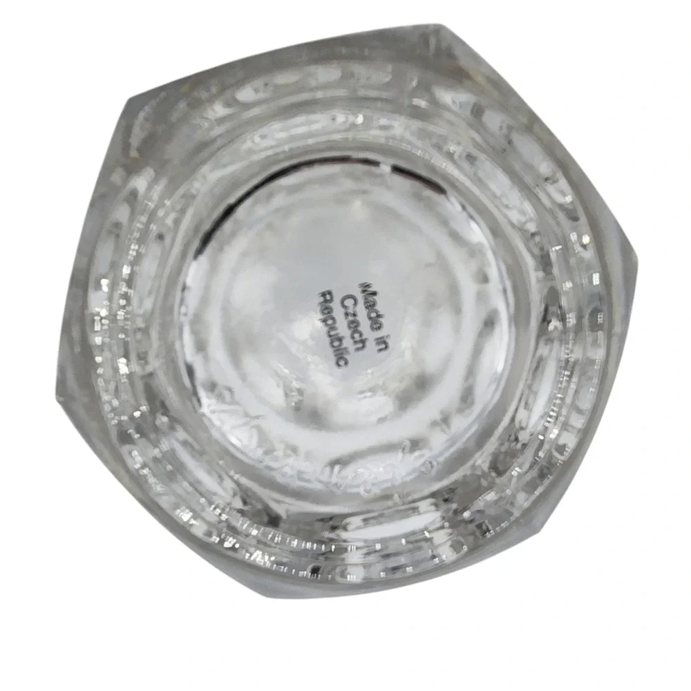 Vintage Elements Clear Heavy Glass Pillar Candle Holder‎ Czech Republic